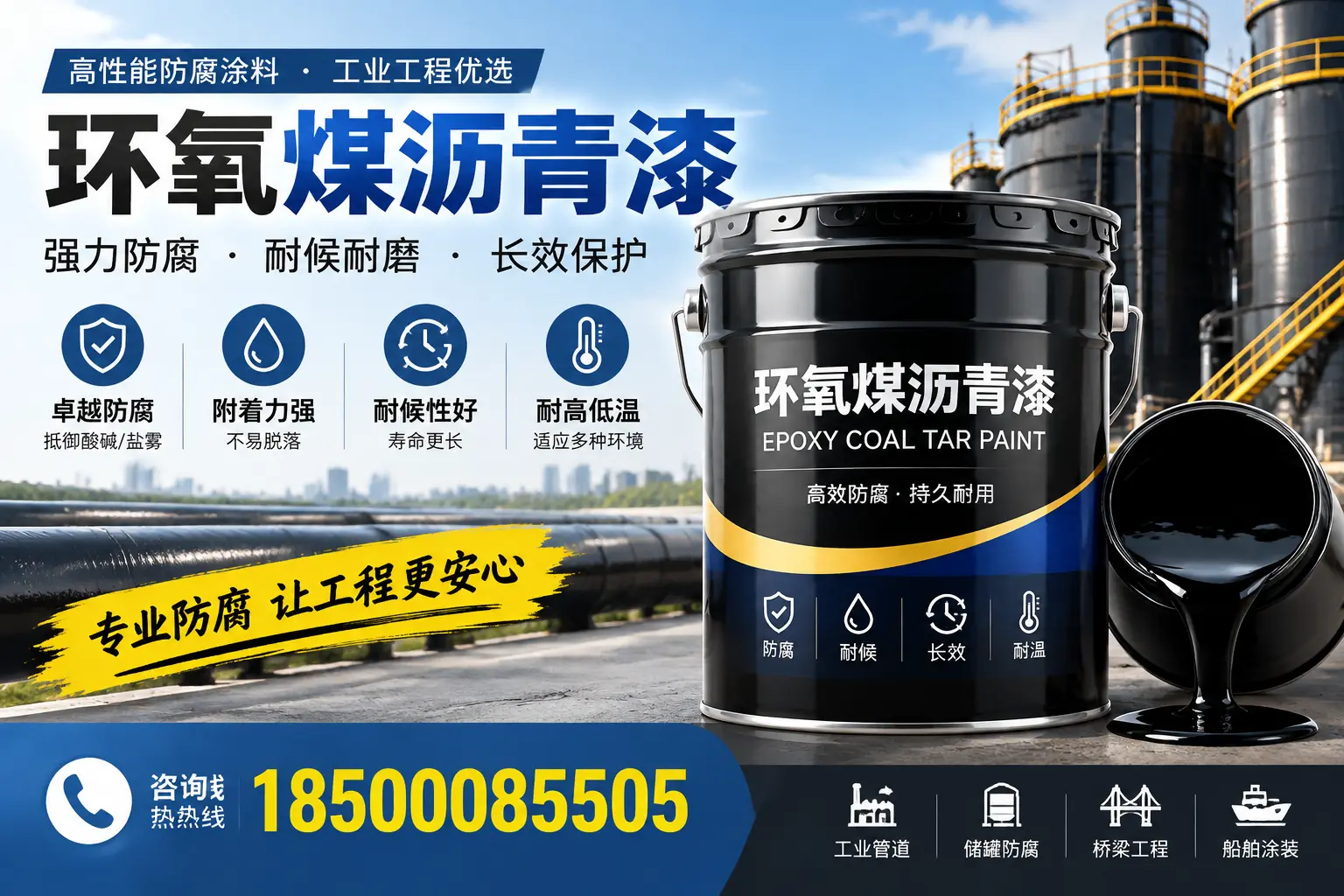 环氧煤沥青漆的施工方法与注意事项,确保在襄阳顺利完成